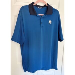 Tattoo Golf Blue Short Sleeve Shirt In Size XL